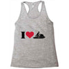 i love jet ski racing Racerback Tank