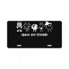 space are friends License Plate