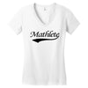 mathlete t shirt funny math humor geek nerd school athlete tee s m l x Women's V-Neck T-Shirt