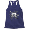 back to modern times Racerback Tank