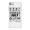 Born In July iPhone 7 Case
