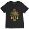 kings are born in 1961 V-Neck Tee