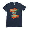 teachers love brains Ladies Fitted T-Shirt