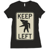 keep left shark Ladies Fitted T-Shirt