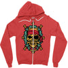 pirate bones skull Zipper Hoodie