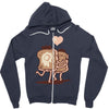 french toast kiss Zipper Hoodie