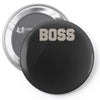 boss funny Pin-back button