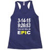 pi day 2015 pie math Racerback Tank