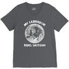 halloween my labrador rides shotgun V-Neck Tee