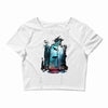 shark forest Crop Top