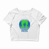 the green frog Crop Top
