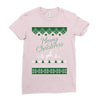 merry christmas ugly christmas sweater Ladies Fitted T-Shirt