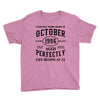legends were born in october genuıne 1996 qualıty one kind of aged l Youth Tee
