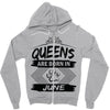 Queens Are Born In June Zipper Hoodie