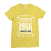 vintage made in 1966 perfectly aged a living legend Ladies Fitted T-Shirt
