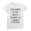 adapt or die encoded Ladies Fitted T-Shirt