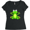 frog cute Women's Triblend Scoop T-shirt