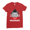 [granma name]proud grandma graduate 2018. Ladies Fitted T-Shirt
