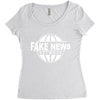 fake news Women's Triblend Scoop T-shirt
