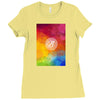 letter B initial Ladies Fitted T-Shirt