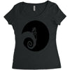 nightmare before christmas black logo Women's Triblend Scoop T-shirt