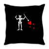 blackbeard's flag pirate edward teach Throw Pillow