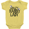 crazy rabbit lady Baby Bodysuit