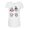 halloween hedgehogs Maternity Scoop Neck T-shirt