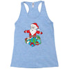 santa with piles of christmas Racerback Tank