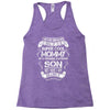Super Cool Mommy Of A Freaking Awesome Son Racerback Tank