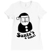 santa's a fake! Ladies Fitted T-Shirt