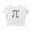 spring pi tshirts  flowery colorful pi day gifts Crop Top