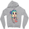new skul Zipper Hoodie