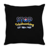 stop pokehunting Throw Pillow