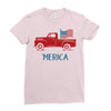 america 2 Ladies Fitted T-Shirt
