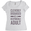 cleverly disguised Women's Triblend Scoop T-shirt
