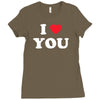 i love you Ladies Fitted T-Shirt