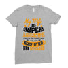 My Wife Is Super Awesome Her Husband Ladies Fitted T-Shirt