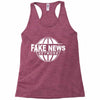 fake news Racerback Tank