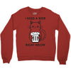 RIGHT MEOW BEER CAT Crewneck Sweatshirt