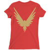 Maverick Gold Print Ladies Fitted T-Shirt
