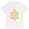 kings are born in 1975 V-Neck Tee