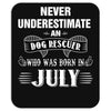 never underestimate an old man who was born in july Mousepad