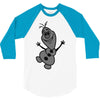 olaf frozen disney cartoon 3/4 Sleeve Shirt