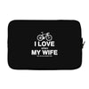 i love when my wife lets me buy another bike Laptop sleeve