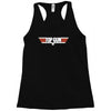 top gun logo cool retro Racerback Tank