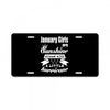 January Girls Are Sunshine Mixed With A Little Hurricane License Plate