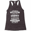 Super Cool Grammy Of A Freaking Awesome Granddaughter Racerback Tank