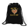 you have a pizza my heart Drawstring Bags