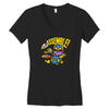 assemble! (yellow outline) Women's V-Neck T-Shirt